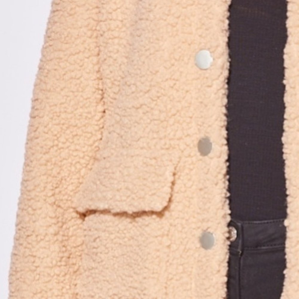 Beige Teddy Jacket - Picture 5 of 6